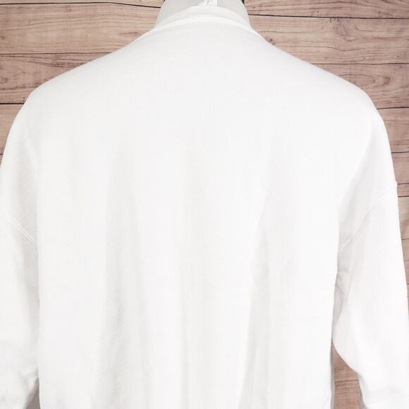 Vintage Grinch Sweatshirt XL White Graphic Dr Seuss Christmas 90s - Picture 9 of 12